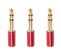 ClAZTyict 3 Pièces 6.5mm 6.35mm 1/4 Pouces Mâle À 3.5mm 1/8 Pouces Jack Stéréo Casque Aux Câble Adaptateur Audio Prise pour Guitare Prise Amplificateur Jack Mix ÉCouteurs Combiné Mic