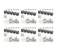 ClAZTyict 30 PièCes SéRies MéCanisme de Mouvement D'Horloge PièCes Silence Quartz Bricolage Horloge Murale avec 7 Paires DifféRentes Kit de Remplacement D'Aiguilles D'Horloge