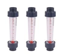 ClAZTyict 3X Débitmètre Lzs-25 Rotamètre À Eau 300-3000L/H Type de Tube en Plastique Débitmètre Liquide Outils de Mesure pour Lampe Chimique