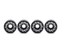 ClAZTyict 4 Roues de Skateboard 70mm 82A PU, 70X51mm, Roues Givrées Professionnelles pour Longboard et Cruiser, Noir