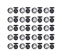 ClAZTyict 40X Bagages Accessoires Roues Avion Valise Poulie Rouleaux Muet Roue Résistant à L'Usure Pièces Réparation 50X12mm