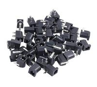 ClAZTyict 45 Pcs DC Power Jack Socket 2.1Mm X 5.5Mm -Type PCB Mount DC-005