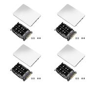 ClAZTyict 4X Adaptateur M.2 SSD vers U.2 2In1 M.2 NVMe et -Bus NGFF SSD vers PCI-E U.2 Adaptateur SFF-8639 Convertisseur PCIe M2, avec Coque