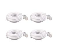 ClAZTyict 4X Câble D'Extension de Téléphone Modulaire RJ11 6P4C à RJ45 8P4C 3 Mètres
