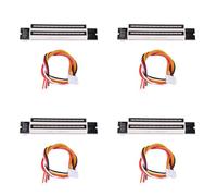 ClAZTyict 4X Double 12 Indicateur de Niveau de Musique LED VU MèTre Amplificateur Lampes Panneau Réglable de Vitesse de la LumièRe pour MP3 DC 7-12 V ()