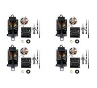 ClAZTyict 4X Mouvement D'Horloge à Pendule à Quartz avec Aiguilles Noires, avec Haut-Parleur de Boîte à Musique, à Piles, Mécanisme de Mélodie pour Horloge de Bricolage
