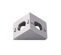 ClAZTyict 50 PièCes le Support de Coin SéRie 2020 Profilé en Aluminium de Connecteurs pour 6 Mm Fente Profilé en Aluminium Accessoires
