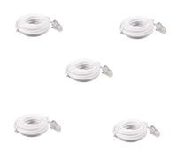 ClAZTyict 5X Câble D'Extension de TéLéPhone Modulaire RJ11 6P4C à RJ45 8P4C 3 MèTres