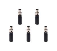 ClAZTyict 5X XLR Mini 3 Broches Mâle à 4 Broches Adaptateur Audio Connecteur de Prise Adaptateur de Convertisseur de Signal Hi-FI pour Microphone Haut-Parleur