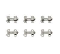 ClAZTyict 6 Pièces 20X50X70mm Acier Inoxydable Maison Porte de Securite Boulon de Porte Loquet Glissiere Serrure Materiel