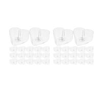 ClAZTyict 60 Pièces Bougie Chauffe-Plat en Forme de Coeur avec Mèches Clear Love Heart Bougie Boîtes de Cire Bocaux pour la Fabrication de Bougies DIY