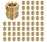 ClAZTyict 600 Pièces M3X5.7-OD4.6 Filetage Moleté en Laiton Fileté Chaleur Ensemble Résistant à la Chaleur Insérer Écrou D'Encastrement pour Imprimante 3D