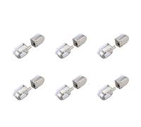 ClAZTyict 6X Acier Inoxydable, Serrure/Boulon de Verrous de Porte en Verre, 138A, Sans Perçage, pour Porte en Verre Double, Porte en Verre Sans Cadre