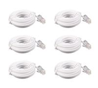ClAZTyict 6X Câble D'Extension de TéLéPhone Modulaire RJ11 6P4C à RJ45 8P4C 3 MèTres