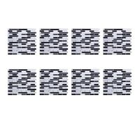 ClAZTyict 8X Stickers Muraux 3D la Tuile de Papier Le Peint de Brique pour la Cuisine Dosseret de Salle de Bain Les Anti-Carreaux Décoration de 28X23.5cm