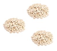 ClAZTyict 900 Pièces Boules en Bois Fendues Demi-Boules en Bois Non Finies Boules Artisanales Demi-Rondes pour Bricolage Artisanat Arts Décoration de Noël 15mm