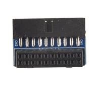 ClAZTyict Adaptateur USB 3.0 90 DegréS Noir USB 3.0 20 Broches Mâle à L Tourner à Angle Droit Adaptateur d'alimentation Carte MèRe Incliné vers Le Bas