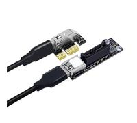 ClAZTyict Câble D'Extension PCIE 10 Gbit/S USB 3.0 PCI Express X1 vers X1 Adaptateur de Carte Convertisseur pour PC de Bureau 0,6 M