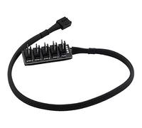 ClAZTyict Cas de L'HôTe PC Cooler Fan Power Cable 1 à 5 Mâle 4Pin Socket Fan Hub Splitter Cable pour 4Pin PWM Cooling Fan