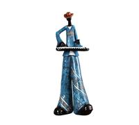 ClAZTyict Figurines de Joueur de Groupe de Jazz, Figurine de Musicien Vintage, Statues en Résine, Ornement de Bureau, Sculpture Rétro, Décoration Intérieure de Maison B