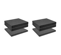 ClAZTyict Grille de Mousse Cube-Mousse, 4 Pièces 300X300X50mm/4 Pièces 300X300X10mm, Boîte à Outils Mousse de Boîtier de Caméra, Insert de Boîtier,Outil