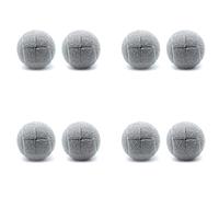 ClAZTyict Lot de 8 Balles de Tennis Prédécoupées pour Pieds de Meubles et Protection de Sol, Revêtement en Feutre Résistant et, Gris