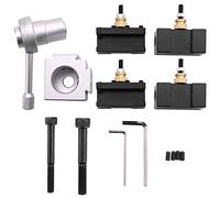 ClAZTyict Mini CNC Tour Porte-Outils Changement Outil Post Cutter Holder Kit de Vis Ensemble AléSage Bar Tournant Facing Holder Clé
