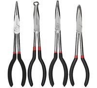 ClAZTyict Pinces Droites à Bec Effilé Accessoires de Pinces les Pinces à Bec Effilé de 11 Pouces de Long Comprennent des Pinces Droites, à 45 Degrés, à 90 Degrés et de Type O