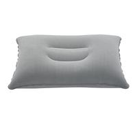 ClAZTyict Pliage Portable en Plein Air Oreiller Gonflable d'air Coussin De Flocage Double Face pour Un Avion De Voyage Chaud Mondial Gris Clair