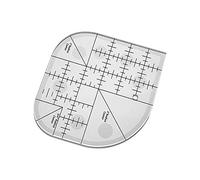 ClAZTyict RèGle de Courtepointe de Coupe d'angle IncurvéE, Outil de Patchwork de Modèle de Couture de RèGle de Patchwork de Couture, Fournitures de Couture de Bricolage