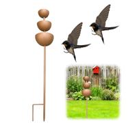 CLBDRESS Coupe d'eau pour Petits Animaux Anciens en métal, avec Collecte d'eau de Pluie, Support de Jardin pour Oiseaux, Abeilles, Papillons, pour Nourrir la Faune Sauvage dans Votre Jardin