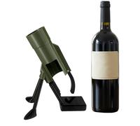 CLBDRESS Mortar-bouteille ouvre-bouteille automatique avec sortie de capsule intégrée, mécanisme de pression sans effort, décapsuleur pratique pour bar maison, fêtes et hommes - Vert