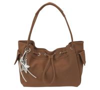 CLBDRESS Sac à main tendance en PU pour femme, couleur unie, grande | Star Charm Sac à main avec poignée supérieure, fourre-tout à une seule épaule pour les voyages et le shopping en plein air