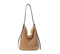 CLBDRESS Sac à main tissé vintage pour femme - Seau décontracté | Seau décontracté fourre-tout Boho Crochet sacs de plage Vintage Hobo sac à main pour le travail de voyage