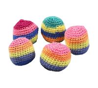 CLBDRESS Sachet de Footbag Fait Main en Tricot, réutilisable, Crochet Multifonction, Pack tissé à la Main, adapté à l'entraînement de la Coordination des Pieds