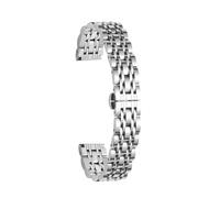 CLCLGOKKOH Bracelet De Montre En Acier Inoxydable Massif For Hommes Et Femmes Métal À Sept Perles(E,16mmSeven beads)