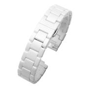 CLCLGOKKOH Bracelet De Montre en Céramique, Blanc Ou Noir, À Changement Rapide, for Homme Ou Femme, 14 Mm, 16 Mm, 18 Mm, 20 Mm, 22 Mm(A,14mm)