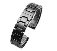 CLCLGOKKOH Bracelet De Montre en Céramique, Blanc Ou Noir, À Changement Rapide, for Homme Ou Femme, 14 Mm, 16 Mm, 18 Mm, 20 Mm, 22 Mm(B,14mm)