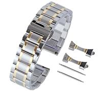 CLCLGOKKOH Bracelet en acier for homme et femme, bracelet en acier, boucle déployante à double pression, bracelet en métal universel(D,18mm)