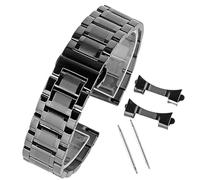 CLCLGOKKOH Bracelet en acier for homme et femme, bracelet en acier, boucle déployante à double pression, bracelet en métal universel(B,20mm)