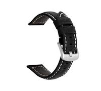 CLCLGOKKOH Bracelets De Montre À Changement Rapide En Cuir Brillant Mat Grain Bambou For Hommes Et Femmes(AA silver buckle,20mm)