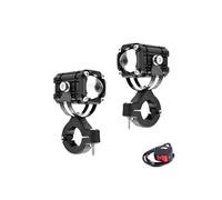 CLCPTPOGMA Phare de moto kit Projecteur De Phare LED Explorers Universel Super Lumineux Pour Moto Lentille Fisheye Antibrouillard Auxiliaire