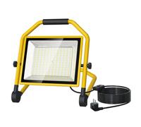 CLCXBSR 70W Projecteur LED de chantier, 8400 Lumens, 6500K, Câble de 5m, Étanche IP65, Avec interrupteur et support réglable, Puissante lampe de chantier idéale pour garage, chantiers de construction