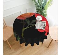 CLDBMD Nappe décorative ronde de 152,4 cm imprimée de lune bicolore pour une utilisation en intérieur et en extérieur sur des tables rondes comme les tables basses, les tables à manger et les tables
