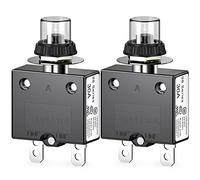 CLDIY Lot de 2 disjoncteurs thermiques série 98 30 A 125/250 VAC pour disjoncteur avec bornes de connexion rapide et couvercle de bouton étanche 32 V CC