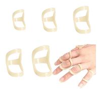 CLDURHGE 5 Pcs Ovale Doigt Attelle Doigt Garde pour L'arthrite Marteau Doigt Doigt Support Trigger Doigt Attelle Doigt Redresseur Attelle Cheville Immobilisation (Tailles 6,7,8,9,10)