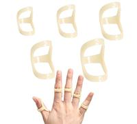 CLDURHGE 5 Pcs Ovale Doigt Attelle Doigt Garde pour L'arthrite Marteau Doigt Doigt Support Trigger Doigt Attelle Doigt Redresseur Attelle Cheville Immobilisation (Tailles