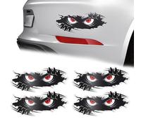 CLDURHGE Autocollants de Voiture Humour - Pack de 4 Stickers Voiture, Autocollants Monster Energy et Personnalisés, Résistants et Durables