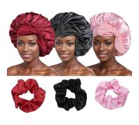 CLDURHGE Bonnet Satin Cheveux Nuit, Bonnet en Satin Soyeux pour Cheveux - Bonnet de Nuit Confortable pour Femme - Accessoire Cheveux Élégant et Polyvalent