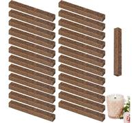 CLDURHGE Meches pour Bougies en Bois Durables - Meches de Cire de Soja pour Bougies, Pack de 25, Idéales pour Toutes vos créations DIY
